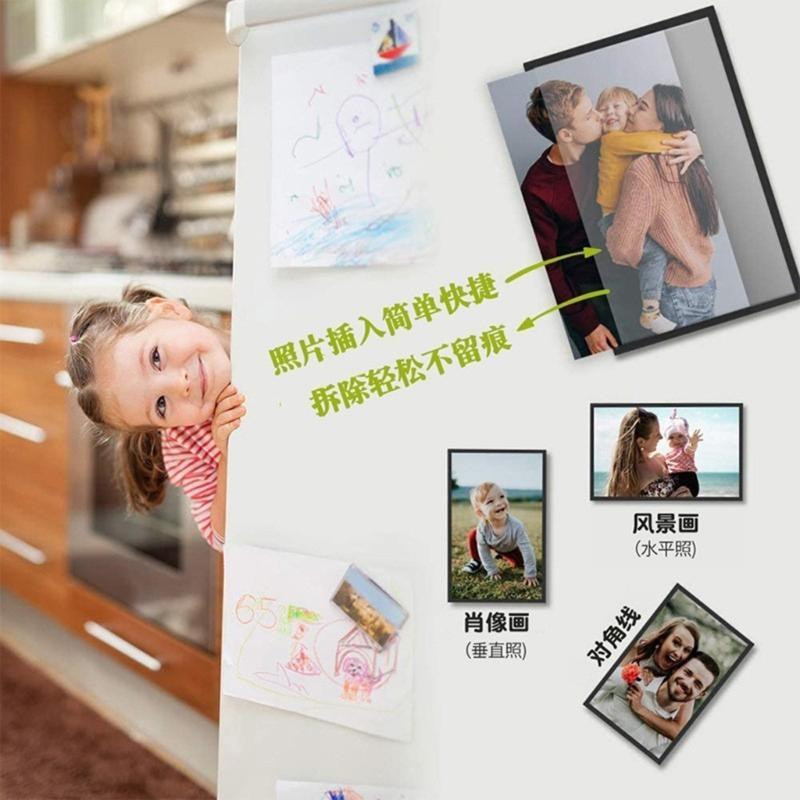 10 Pack Ever-changing Blank Picture Photocard Holder Frames for Small Photos DIY Decoration Personalize Fridge