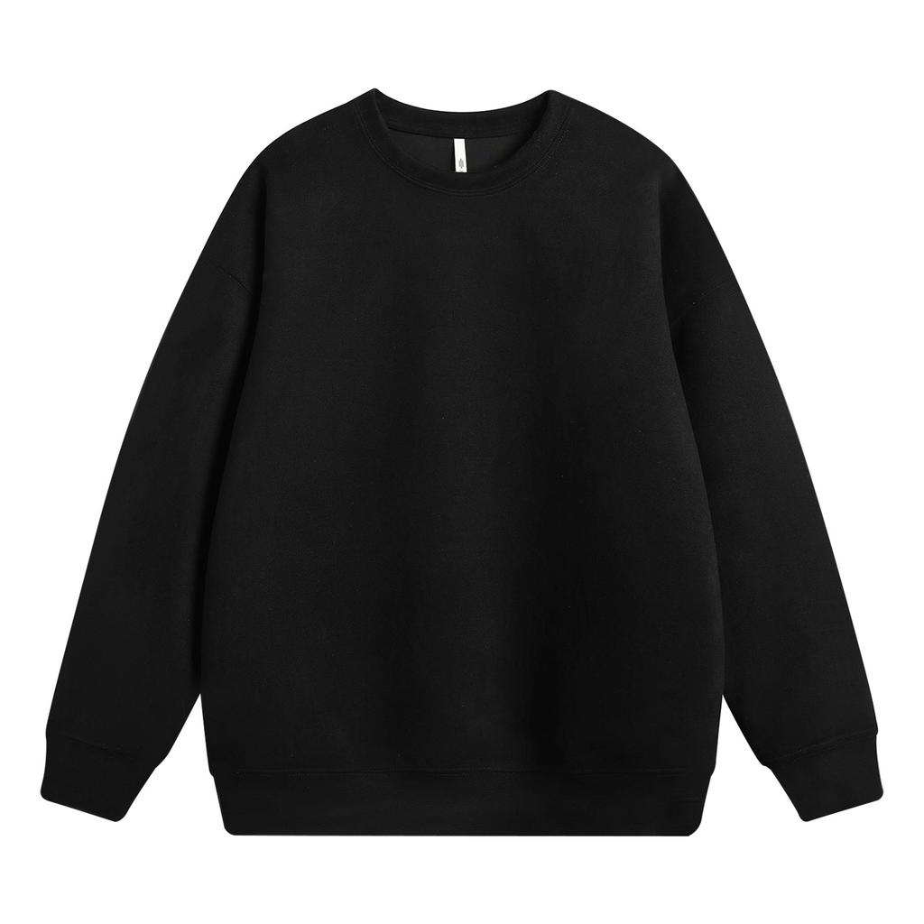 Men'S Fleece Round Neck Pullover With Fleece Solid Color Hoodie And Fleece Fleece Fleece Jacket