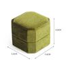 Octagon Square With Detachable Lid Ring Display Box Velvet Jewelry Box Double Ring Storage Box