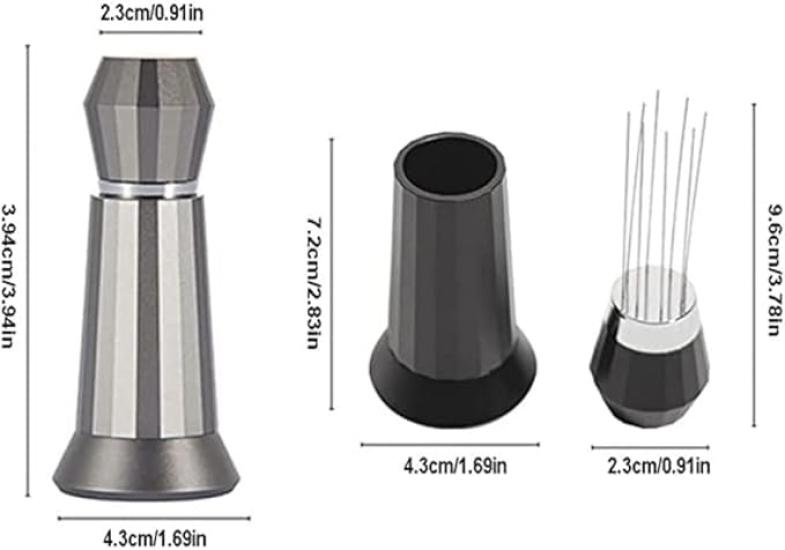 FUN COFFEE Espresso Coffee Muddler Needle Distributor, Espresso Dispensing Tool, Professional Barista Tool, Coffee Equipment for Cafes, Restaurants,
