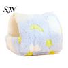 Washable Hamster Habitat Winter Plush Bed, Cozy Hanging Hammock, Warm Hideout Cave Cartoon Print Small Pet Animals Cage Accessory for Sugar