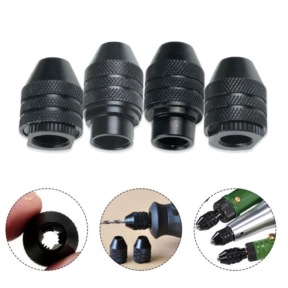 0.3-3.4mm Small Multi Three-Jaw Chuck M7 M8 0.75mm Drill Chuck 14MM Diameter Keyless Quick Change Electric Drill Replace Parts
