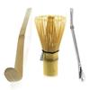 2 Bamboo Matcha Tea Utensils + Stainless Steel Straw with Filter