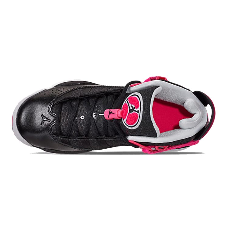Jordan 6 колец Черный Гипер Розовый Белый GS 323399-061