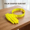 Novelty 3D Palm Sun Hat Funny Hand Shape Sun Visor Hilarious Party Costume Accessory for Beach Concert Stadium Travel Outdoor