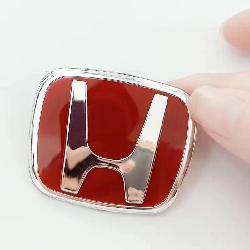 pcdwy7 Car Steering Wheel Emblem H-Sticker For Honda Civic Accord City CRV Jade Fit Odyssey Hybrid Red Black Blue Interior Modification