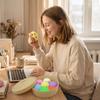 1 Set Soft  Steamed Bun Fidget Toy Colorful Stress Reliever for Office Home Travel Relaxation Gift