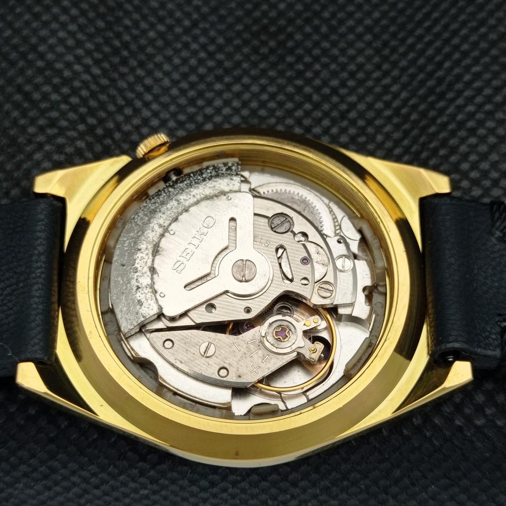 ВОССТАНОВЛЕННЫЕ ВИНТАЖНЫЕ SEIKO 5 AUTO 6309A ЯПОНИЯ МУЖСКИЕ D/D ЗОЛОТЫЕ ЧАСЫ a309521-5