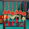 Chinese New Tassel Ornaments Lucky Fu Pendants Year Decoration Red Hanging for Home Office Trees Festival
