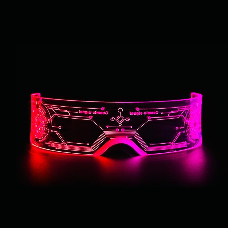 Панк Цыганская Технология LED Светящиеся Очки Электрический Музыкальный Фестиваль Вспышка KTV Бар Вечеринка Очки
