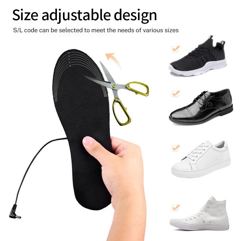 1 пара Зимние Электрические Греющие Стельки Электрическая Грелка для Ног Термостельки для Обуви Унисекс Грелка для Ног Греющие Стельки Теплый Носок Накладка Коврик