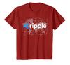 Футболка с логотипом Ripple XRP, криптовалюта, блокчейн, карта мира
