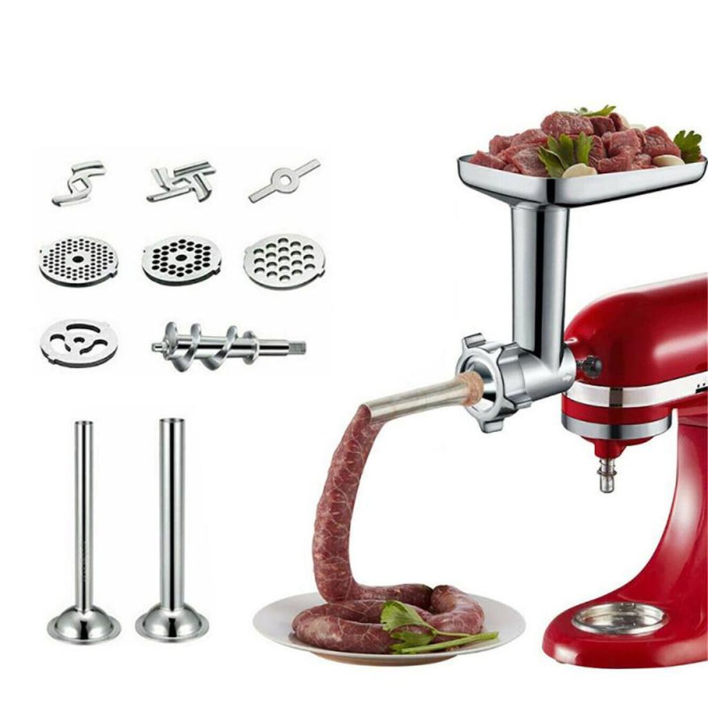 Metal Food Grinder Attachments for KitchenAid Stand Mixers Meat Grinder Sausage Stuffer Perfect Attachment