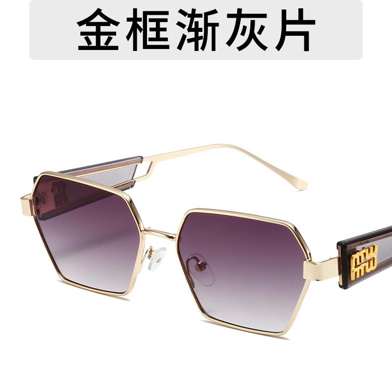 Солнцезащитные очки в металлической оправе, очки с индивидуальным вырезом, солнцезащитные очки с текстурой унисекс