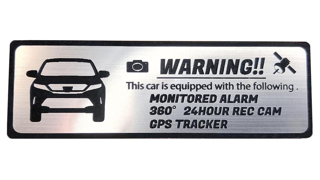 [Honami Works] Эмблема безопасности для HARRIER серии 60 (поздняя модель), наклейка "24-часовое наблюдение", видеорегистратор, GPS-трекер
