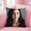 Elegant Beautiful Actress TTang Wei Cushion Cover Pillowcase Short Plush Invisible zipper Room Sofa Cushion Cover