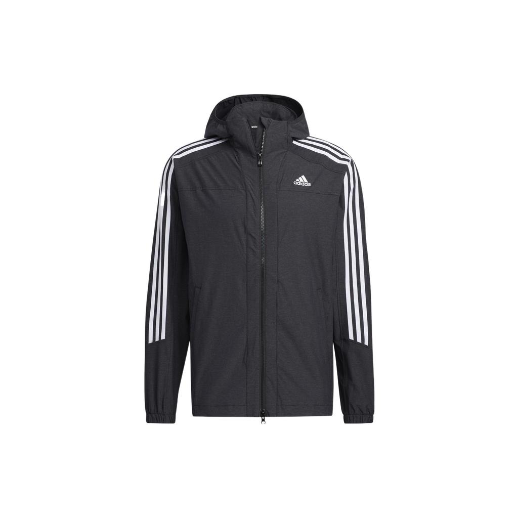 adidas Куртки Мужские Черные С Капюшоном Умеренные Прочие HC9962