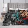 off campus Hannah and Garrett  Blanket Flannel  Warm Throw Blankets for Bedroom Sofa Bed Rug