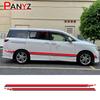 Боковые наклейки на автомобиль для Nissan Elgrand E50 E51 E52 2.5 3.5 Запчасти Автодом Графика в виде полос Аксессуары для тюнинга Виниловые наклейки