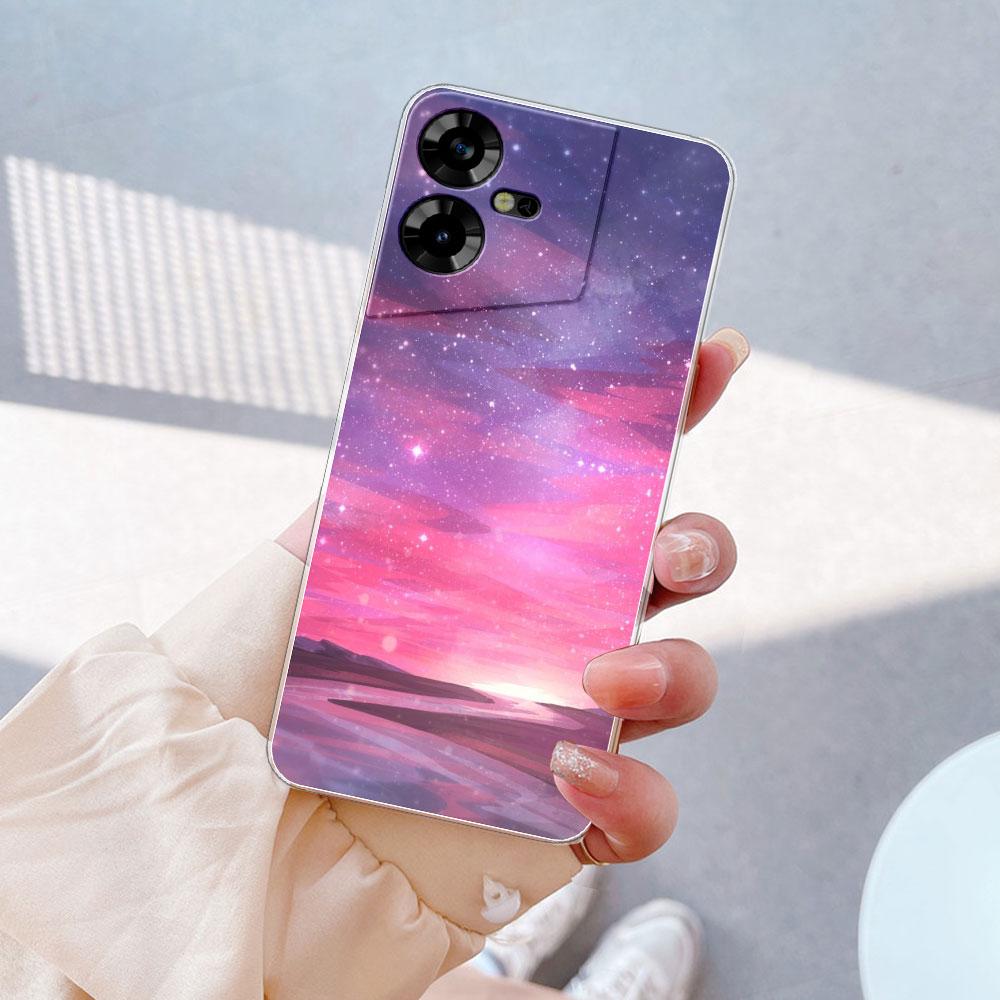 Чехол-крышка для Tecno Pova Neo 3 Прозрачные чехлы для Tecno Pova 5 Прозрачный силикон Мягкий ТПУ Чехол для Tecno Pova 4 4 Pro Pova 2 3 Funda