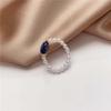 Personality Simple Retro Girls Korean Pearl Ring Fashion Jewelry Finger Rings Natural Stone