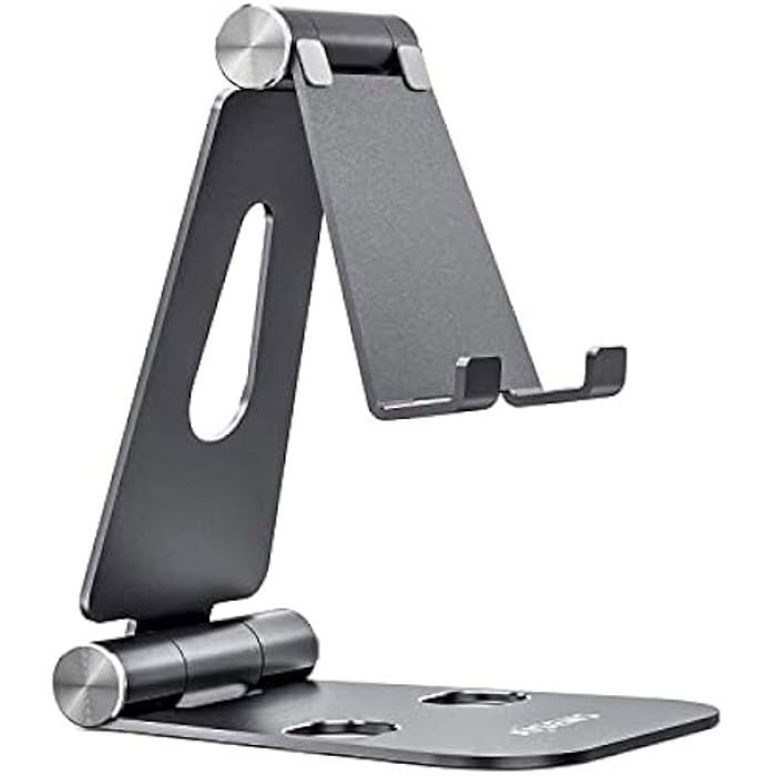 Desktop Mount - AISENS - MS2PXL-094 - Size XL - Foldable - Adjustable - Grey
