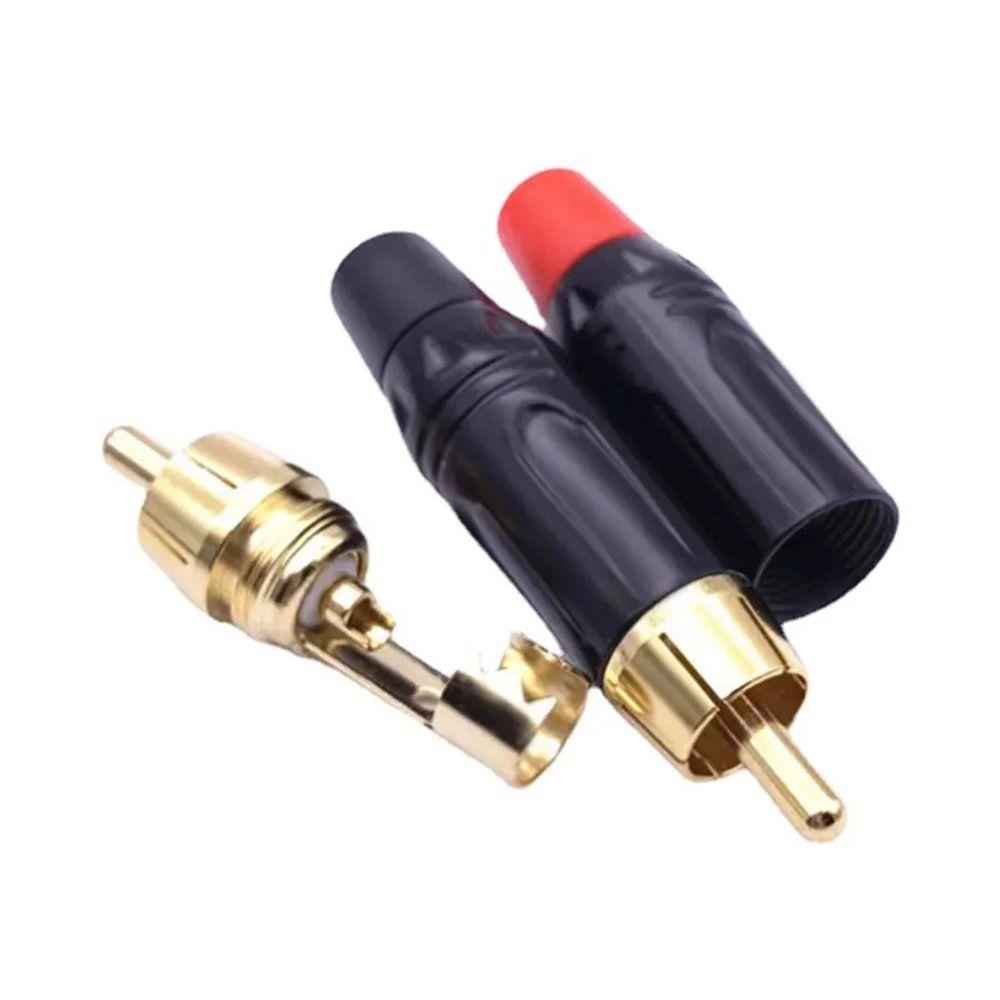 Plating Electrophoresis RCA Audio Video Plug Connector Musical Sound RCA Plug