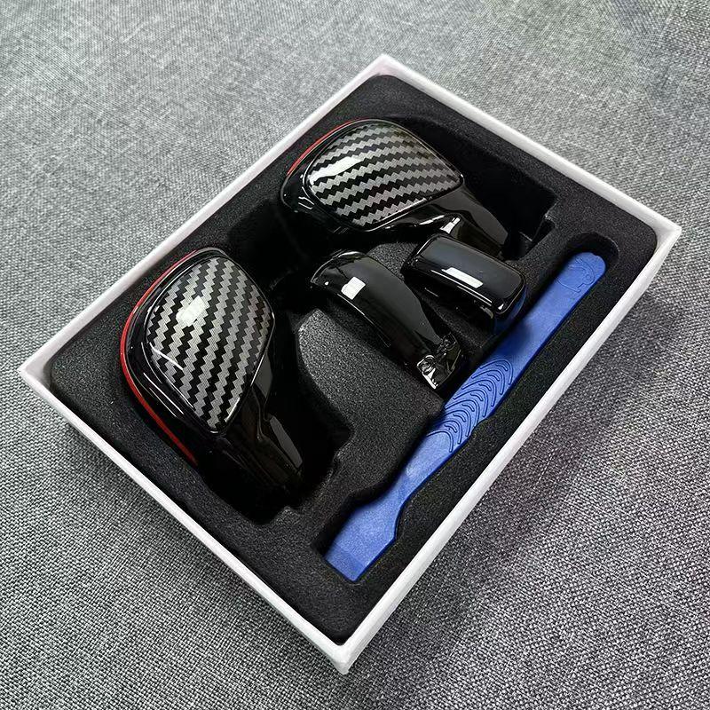 Carbon Fiber Car Gear Shift Knob Replacement Dsg for vw volkswagen Scirocco 2009 2010 2011 2012 2013 2014 2015 2016 Cover Kits