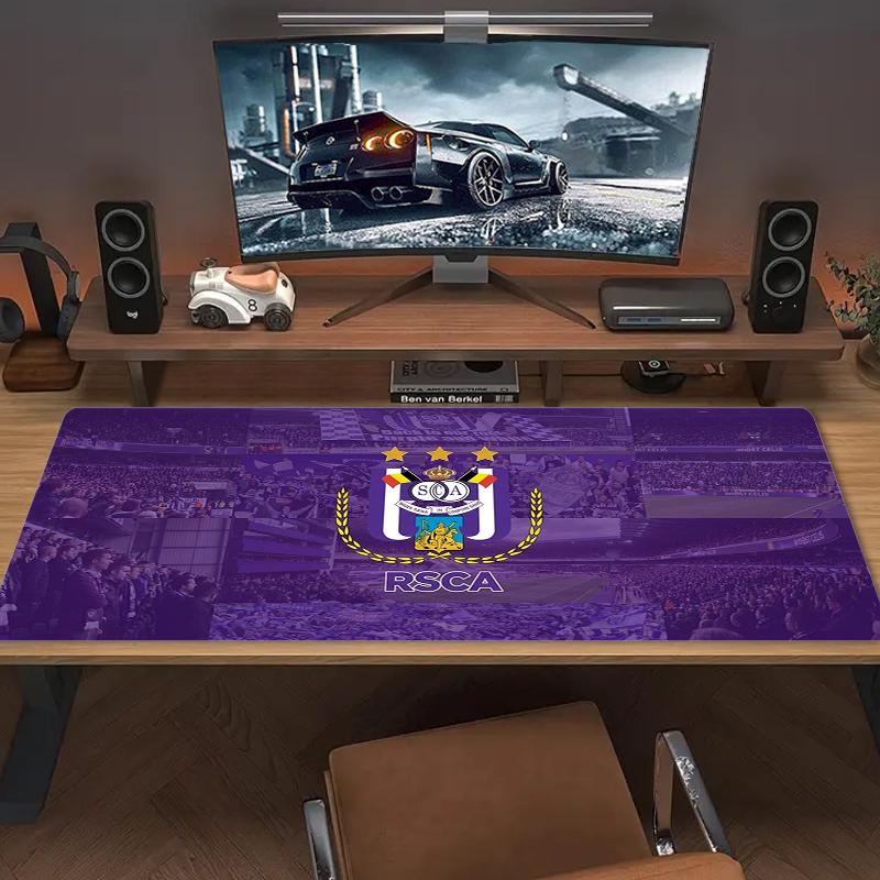 Rsc Anderlecht Mouse Pad Large Gaming Table Cushion Nonslip Laptop Tablet Big Mousepad Xxl Mat Mini Pc Playmat With Lock Edge