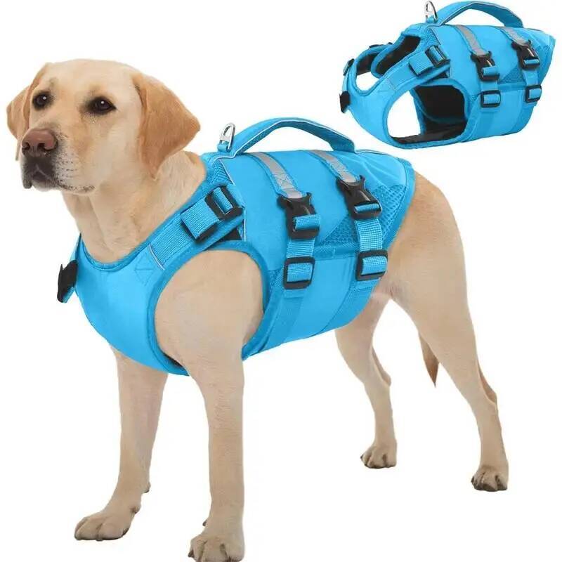 BXX High Buoyancy Dog Life Vest With Rescue Handle Reflective Stripe Pet Swimming Safety Jacket For Dogs Pre-sale