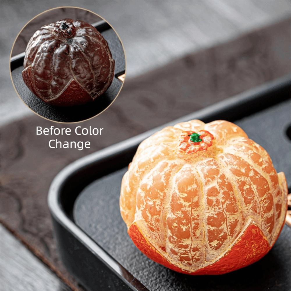 Simulated Peeled Orange Tea Pet Corrosion-resistant Tangerine Tea Table Ornament Tea Room