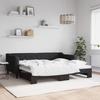 VidaXL Daybed with Trundle Bed Black 90x190 Cm Fabric 3197438