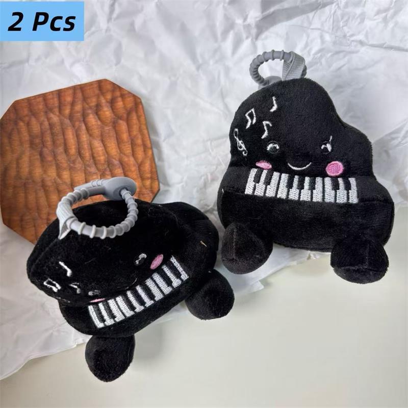 1/2 шт. Милые Забавные Черные Румяна Пианино Плюшевая Кукла Игрушки Брелок Подвеска Шармы для Сумки Украшения для Рюкзака Девичий Брелок Подарки