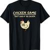 Chicken Game Don't Look At The Chicken Pattern Print T-Shirt Men Casual Daily Outdoor Round Neck Short Sleeve T Shirt Mens Top