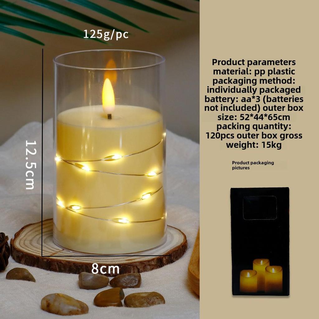 "LED Remote Control Candle Lights for Weddings, Birthdays, Parties & Concerts - Electronic ABS Simulation String Light Decoration"