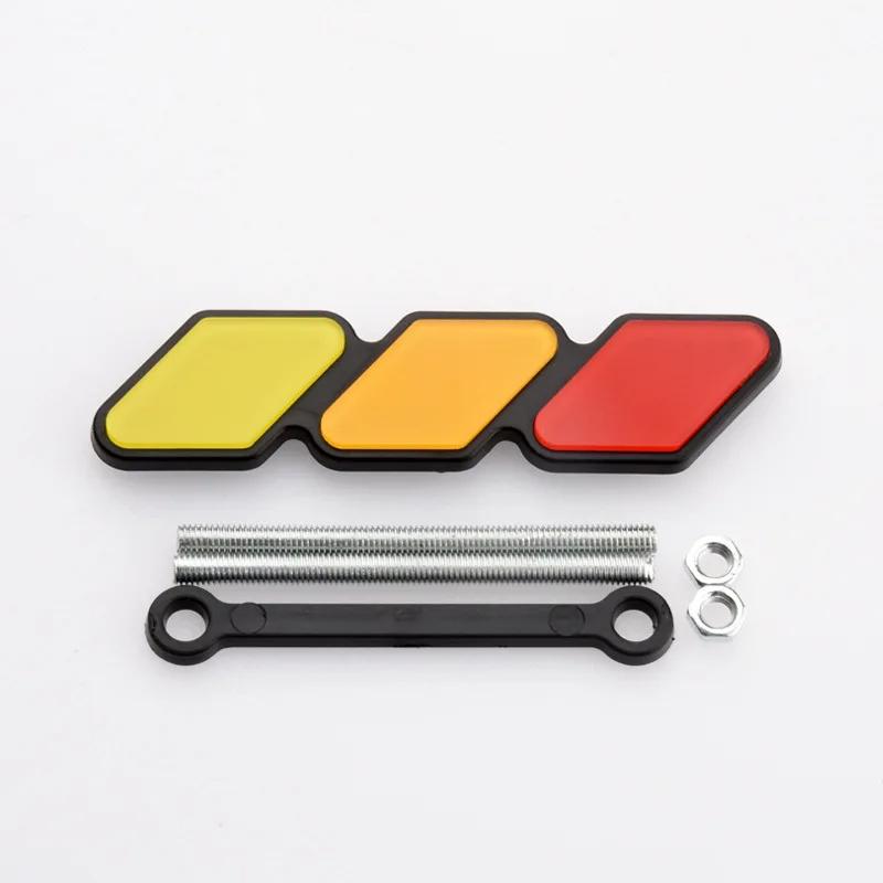 3 Colors Grille Badge Emblem For Toyota Tacoma Tundra 4Runner TRD Highlande Rav4 CHR Strip Air Inlet Auto Car Accessories