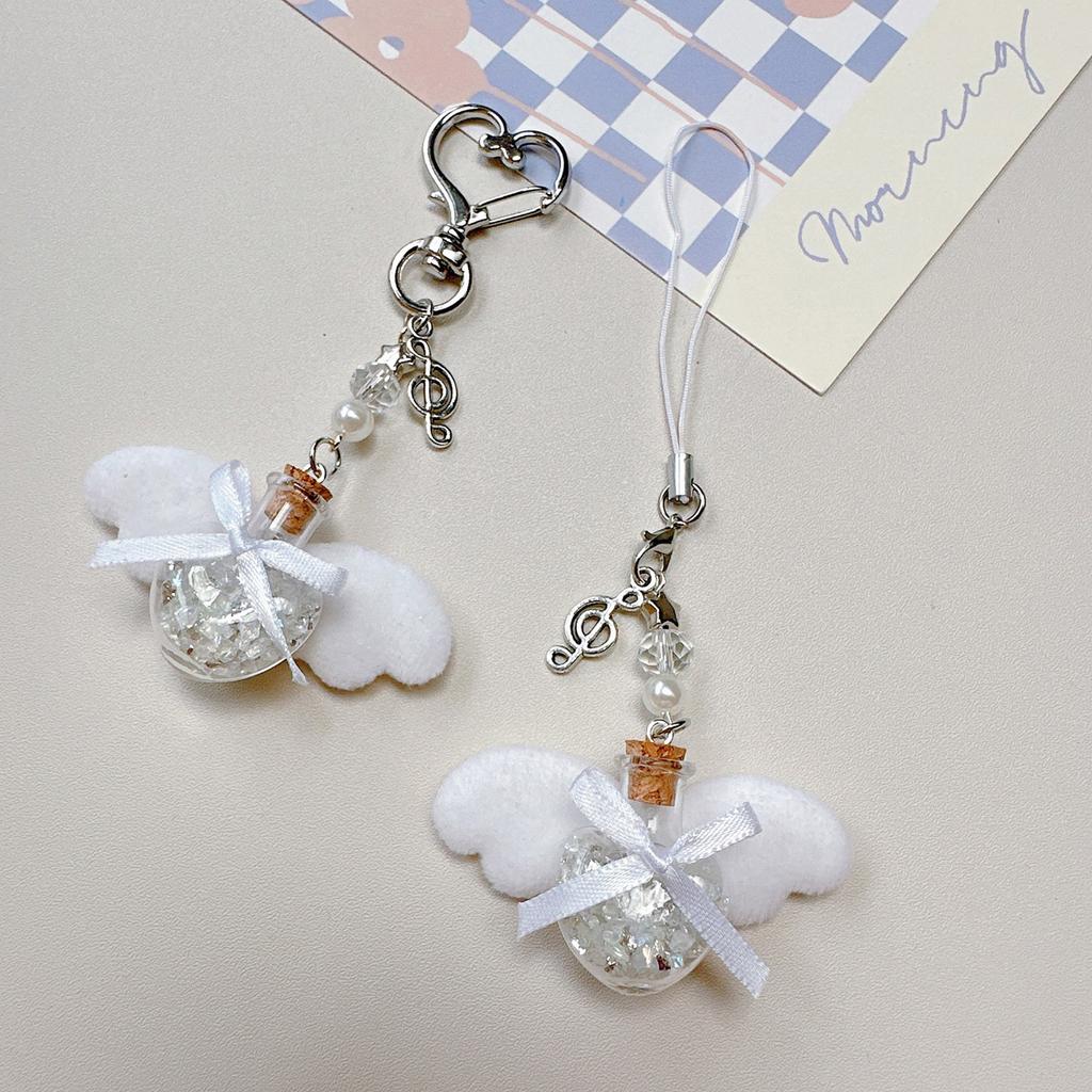 Heart Phone Lanyard Stylish Phone Charm Bowknot Phone Embellishment Bag Pendant Perfect Gift for Fashion Enthusiasts