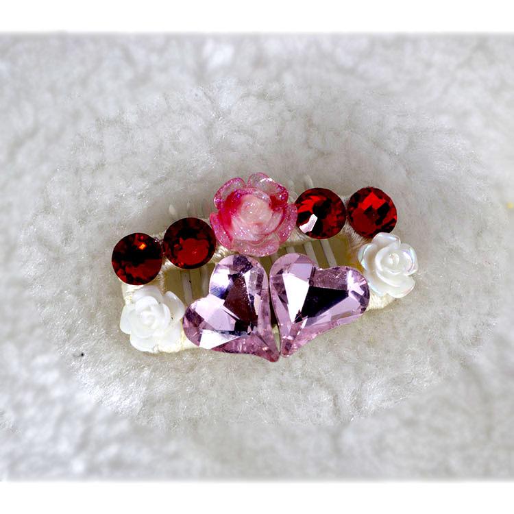 Rhinestone Pet Hair Clips for Dogs: Ideal for Yorkshire, Maltese & Shih Tzu