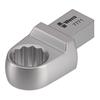 WERA 9x12mm Socket 18mm Wrench 078631 Joint, Open-End Head, Size,