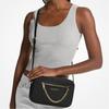 Michael Kors MK Jet Set Chain Zip Однотонная с логотипом Кожаная сумка-мессенджер для поездок Женская сумка на плечо Черная 35S1GTTC7L-BLACK