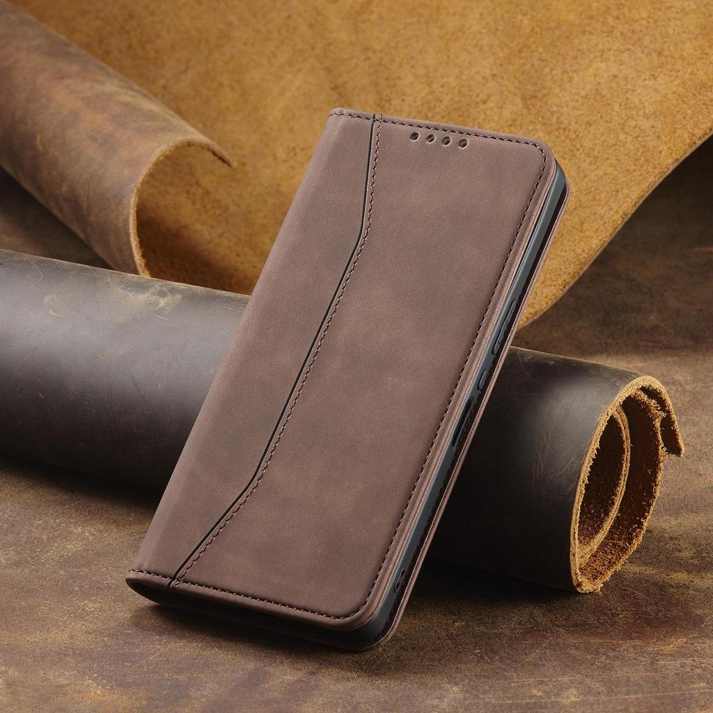 Магнитный кожаный флип-чехол для Samsung A51/A21S/S10/A20E - популярный защитный чехол