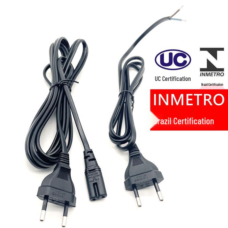 INMETRO Certified Brazil Three-Pin Power Cord, C13 Tail for Server, Speaker, Advertising Screen