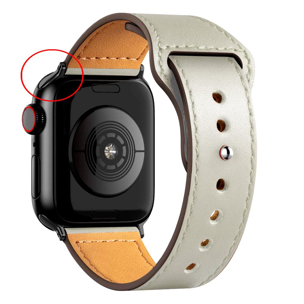 Leather strap For Apple watch band 44mm 45mm 49mm 40mm 42mm 46mm wristband correa bracelet iWatch series 8 9 10 11 SE 7 Ultra 3