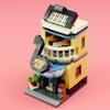 LOZ 1623 City Street Music Shop Musical Instrument Store Piano Architecture Mini Blocks Bricks Building Toy No Box
