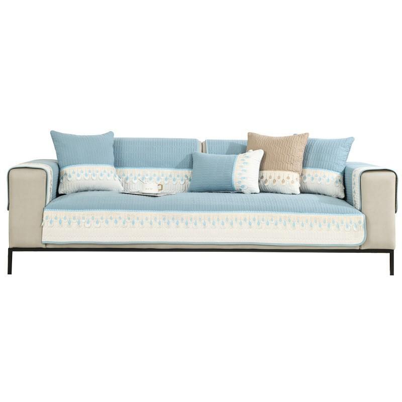 Sofa Cushion Universal Four Seasons Non-Slip Simple Modern Cushion Fabric Fashion Sofa Cover Slipcover All-Inclusive Universal Cover