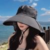 Summer Women Bucket Hat With Shawl Lightweight Breathable Face Neck Protection Sun Hat Beach Cap Design Travel