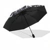 Corpse Bride Umbrella: Automatic Opening and Closing, Portable 3 Fold Design with 8 Bone Iron Frame Perfect Gift for Fans, Travelers, Everyd