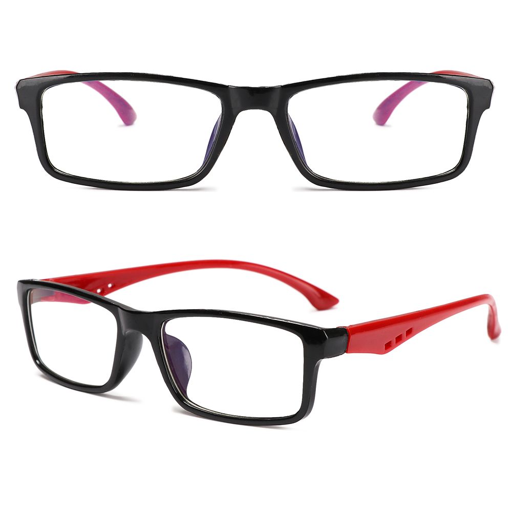 Women Men Square Vintage Eye Protection Ultra Light Frame Eyeglasses Anti-Blue Light Glasses