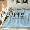 1PC Pippi Longstocking Custom Name Patterned Flannel Blanket Suitable For All Seasons for Home Decor Warmth and Comfort Gifts Holiday Present