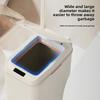 Бесконтактный автоматический умный мусорный бак с тонким дизайном для ванной комнаты